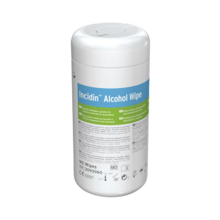 Lingettes alcool Incidin™ en boîte refermable - 90 lingettes
