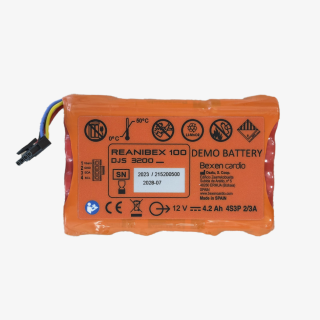 Batterie de démo LiMnO2 pour défibrillateur REANIBEX 100