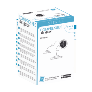 Compresse de gaze stérile - 13 fils