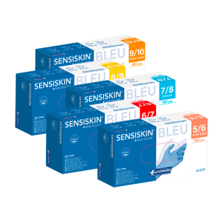 Gant d'examen en nitrile sans poudre SENSISKIN 240 mm